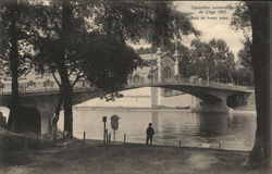 Pont en Beton Arme Liége, Belgium 1905 Liège International Postcard Postcard