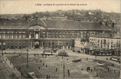 La Place St-Lambert et le Palais de Justice Liege, Belgium Benelux Countries Postcard Postcard