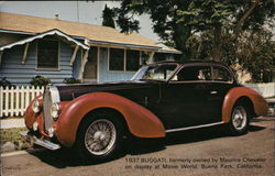 1937 Buggati Postcard