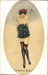 Le Manchon de Gui Risque & Nude Postcard Postcard