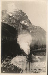 Mount Stephen Field, Canadian Pacific Rockies Railroad (Scenic) Postcard Postcard Postcard