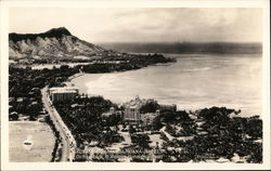 Royal Hawaiian and Moana Hotels, on the Beach at Waikiki Postcard