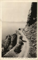 Road Around Cave Rock, Lake Tahoe Glenbrook, NV Tavern Studio Postcard Postcard Postcard