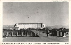 View From Main Gate, U.S. Naval Air Station, Moffett Field View From Main Gate, U.S. Naval Air Station, Moffett Field