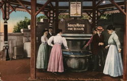 Drinking Fountain, "Shasta Water for Health" Postcard