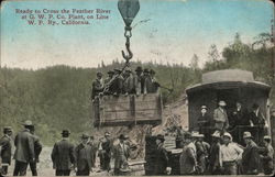 Ready to Cross the Feather River Postcard