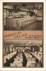 Moroccan Village, 23 W. 8th Street Greenwich Village, NY Postcard Postcard