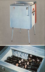 Two Views of Pepsi Cooler - "The Sociable" Postcard