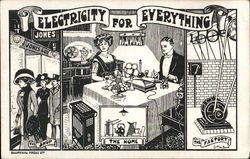 Electricity For Everything - The Shop, The Home, The Factory Advertising Postcard Postcard