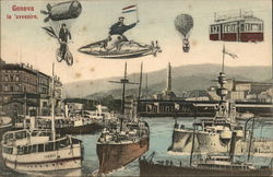 Genova in 'Avvenire "In the Future" Postcard