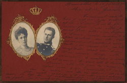 Portraits of Royal Couple of Belgium Postcard