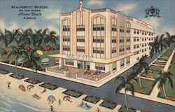 Majestic Hotel on the Ocean Miami Beach, FL Postcard Postcard Postcard