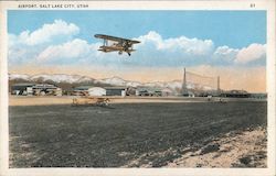 Airport Salt Lake City, UT Postcard Postcard Postcard