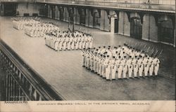 Company Square Drill in the Armory, Naval Academy Annapolis, MD Geo. W. Jones Postcard Postcard Postcard