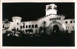 Santa Barbara County Courthouse at Night California Postcard Postcard Postcard