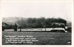The "Daylight", Southern Pacific's New Strewamline Train Postcard