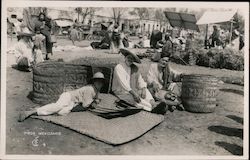 Tipos Mexicanos - Basket Weavers Postcard
