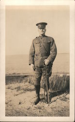 Military Officer with Saber - Pershing? Postcard