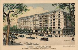 Hotel Ambassador, Boulevard Haussmann Paris, France Postcard Postcard Postcard