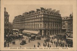 Grand Hotel Terminus, 108 Rue Saint-Lazare Postcard