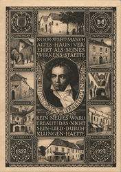 Ludwig van Beethoven, 1827-1927 Postcard