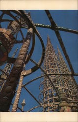 Simon Rodia's Towers in Watts California Postcard Postcard Postcard