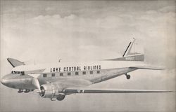 Lake Central Airlines is the "World's Only Employee-Owned Airline" Aircraft Postcard Postcard Postcard
