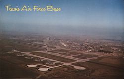 Aerial View of Travis Air Force Base Postcard