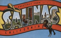 Greetings from Salinas California Postcard Postcard Postcard