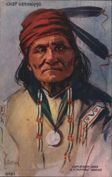 Chief Geronimo, L. Peterson Postcard