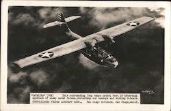 "Catalina" (PBY) Long Range Patrol Boat Seaplane WWII Air Force W.J. Gray Postcard Postcard Postcard