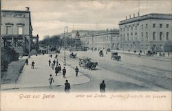 Gruss aus Berlin  Unter den Linden Postcard