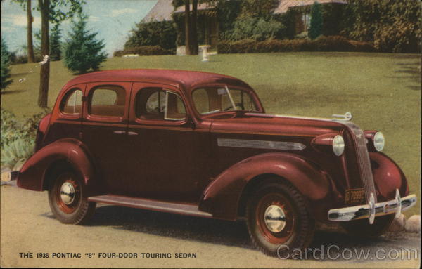 1936 Pontiac 8 Four Door Touring Sedan Cars