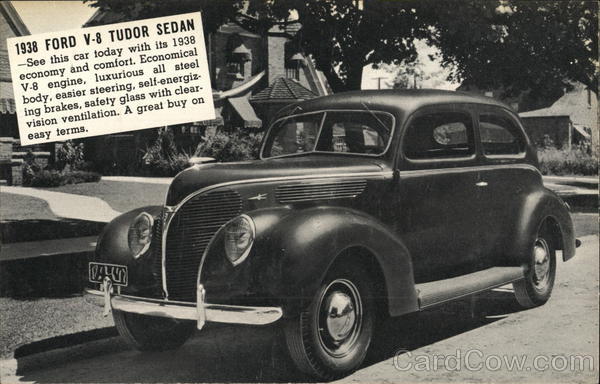 1938 Ford V-8 Tudor Sedan Cars