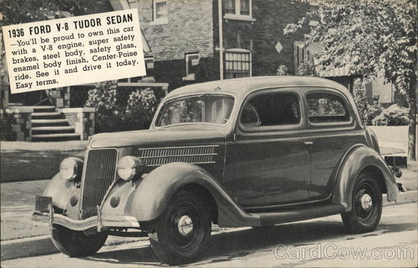 1936 Ford V-8 Tudor Sedan Cars