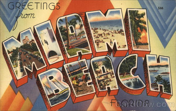 Greetings from Miami Beach Florida