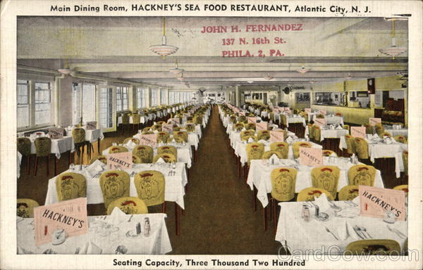 Hackney's Sea Food Restaurant Atlantic City New Jersey