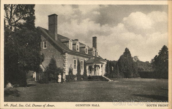 Gunston Hall, South Front, Natl. Soc. Col. Dames of Amer. Lorton Virginia