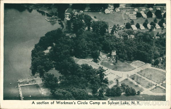 A Section of Workmen's Circle Camp on Sylvan Lake, N.Y. Hopewell Junction New York