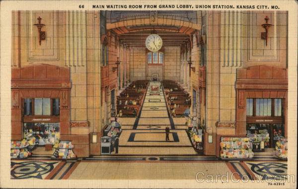 Main Waiting Room from Grand Lobby, Union Station Kansas City Missouri