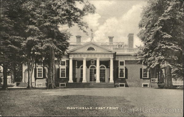 Monticello - East Front Charlottesville Virginia