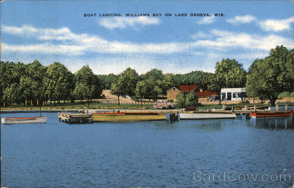 Boat Landing, Williams on the Bay Lake Geneva Wisconsin