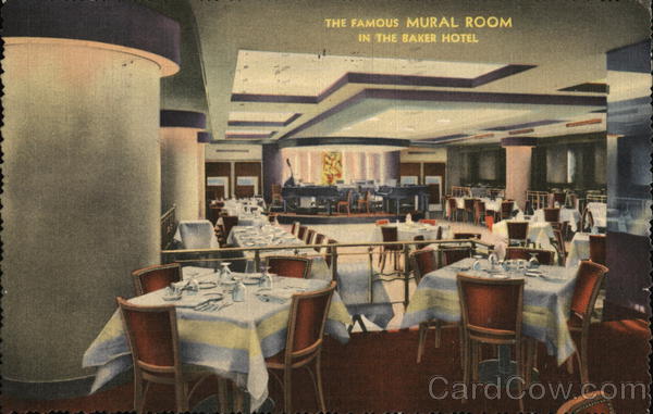 Baker Hotel - The Mural Room Dallas Texas