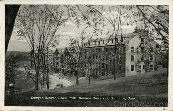 Sawyer, Beaver, Shaw Halls, Denison University Granville Ohio