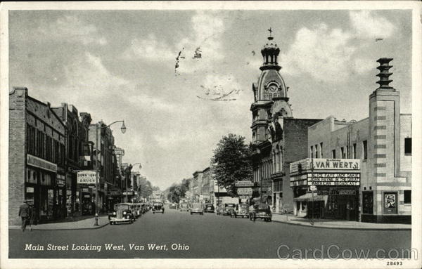 Main Street Looking West Van Wert Ohio