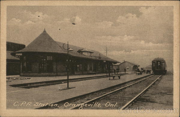 C.P.R. Station Orangeville Canada Ontario