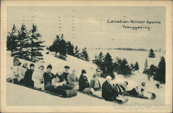 canadian Winter Sports - Tobogganing