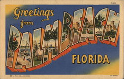 Greetings from Palm Beach Postcard