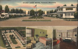 Wilken Cabin Motel Fairmont, MN Postcard Postcard 