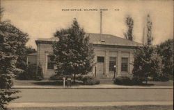 Post Office Milford, MA Postcard Postcard Postcard